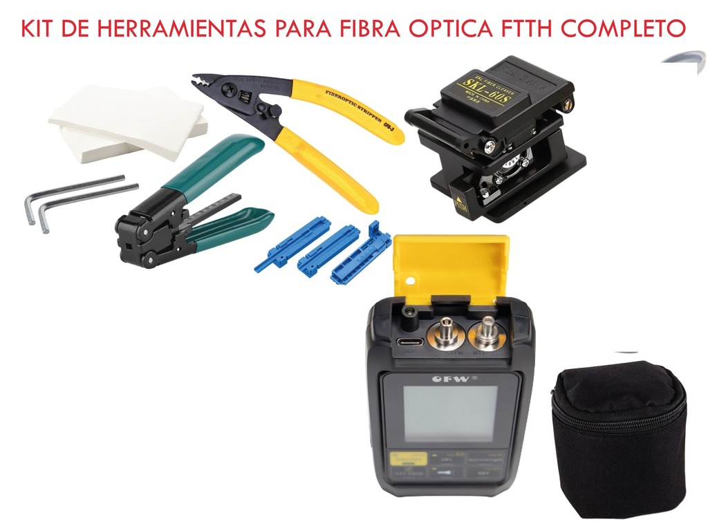 KIT FTTH DE HERRAMIENTAS  DROP  4 EN 1