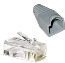 RJ45 5e x 100 UNIDADES CON CAPUCHA