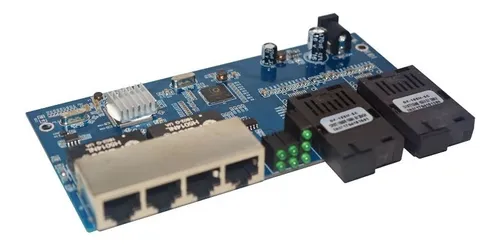 [975] SWITCH BOARD 4 RED 2 FIBRA CON POE INVERSO TARJETA