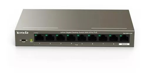 [88] SWITCH 8 PUERTOS BASE 1000 TENDA CON POE